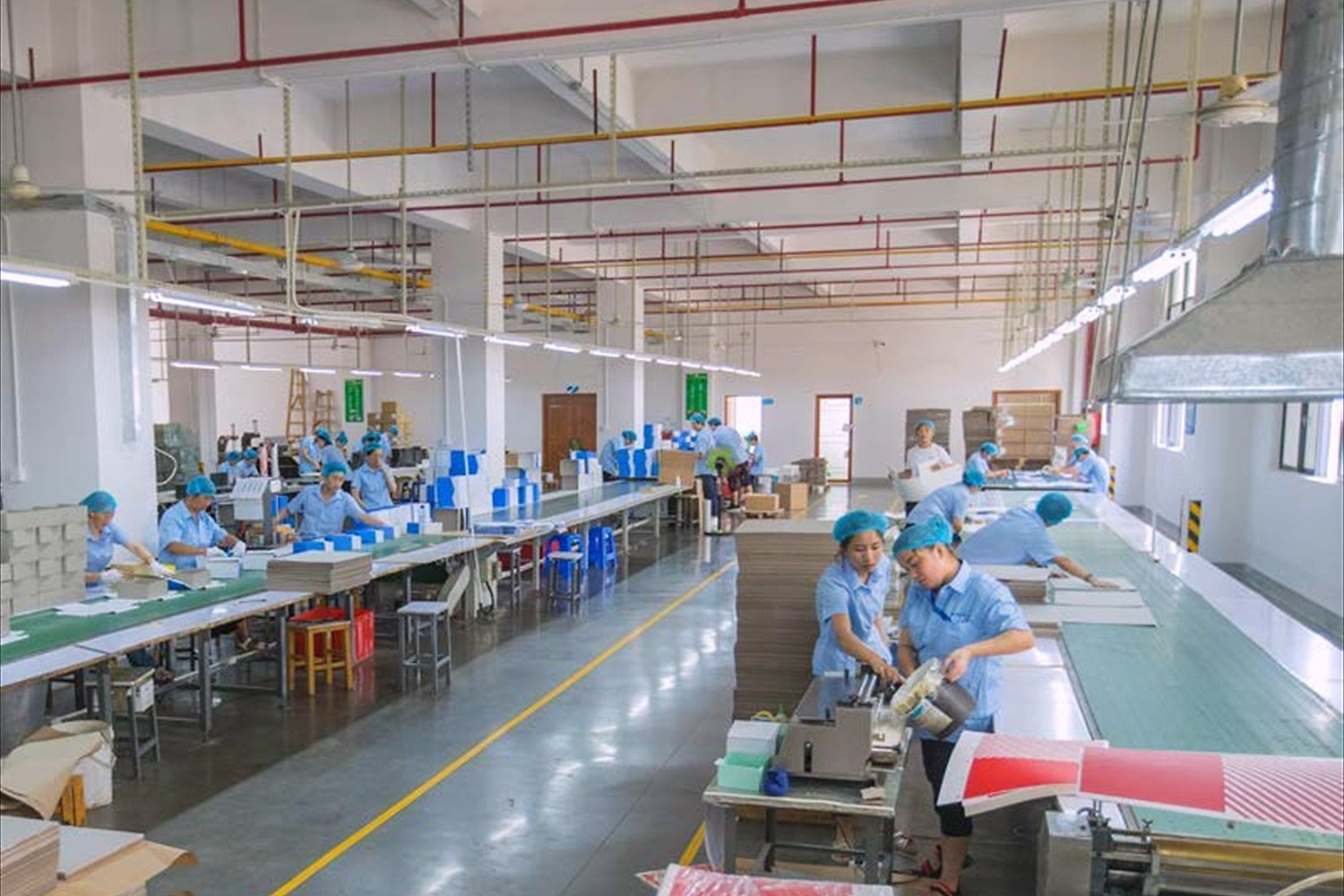 Product assembly line at the Dongguan factory